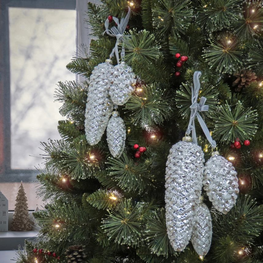decoration | National Tree Company 2 Piece HGTV Home Collection Pinecone Cluster Ornaments F2L4F539